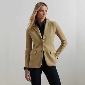 Ralph Lauren Tan Cotton-Blend Blazer